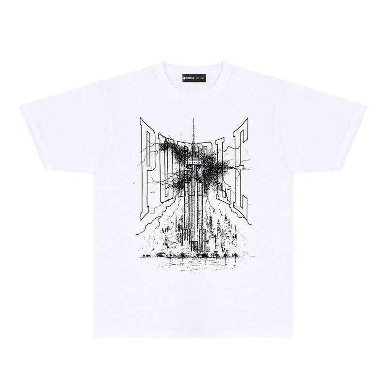 PURPLE  fashion T-shirt