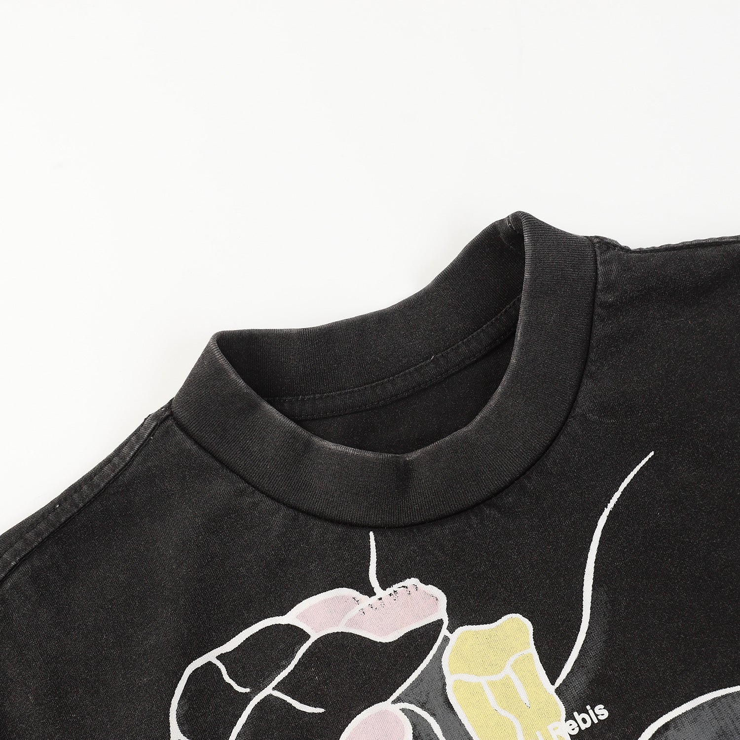 RRR123 T-shirt Small Neckline Loose Distressed T-shirt